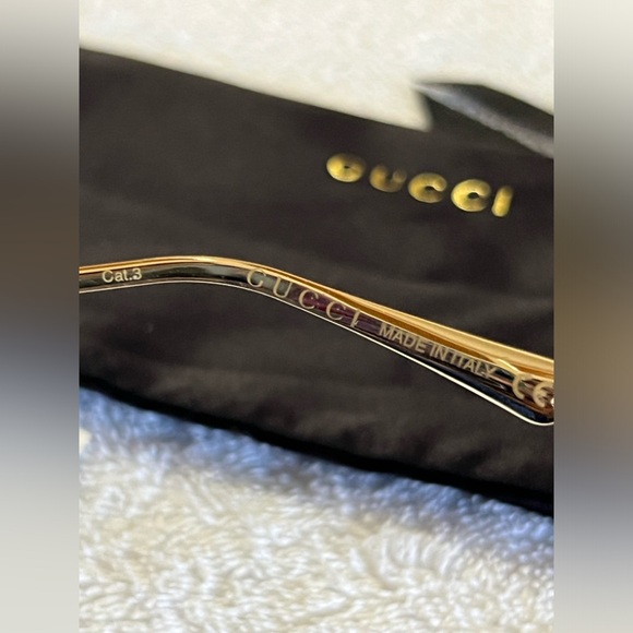 ❌SOLD❌ Gucci GG0535S Black/Grey Butterfly/Square Ladies Sunglasses 001 56x16x135 - Picture 8 of 13